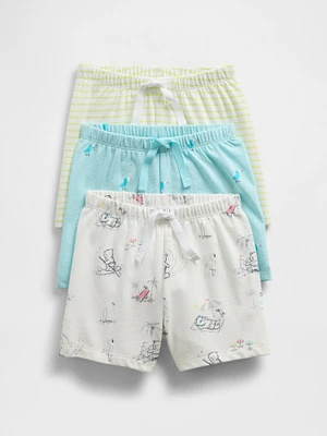 Baby First Favorites Organic Cotton Ruffle Shorts (3-Pack
