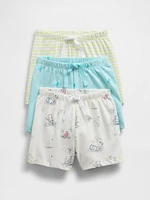 Baby First Favorites Organic Cotton Ruffle Shorts (3-Pack