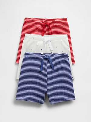 Baby First Favorites Organic Cotton Ruffle Shorts (3-Pack