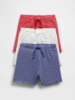 Baby First Favorites Organic Cotton Ruffle Shorts (3-Pack