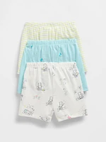 Baby First Favorites Organic Cotton Ruffle Shorts (3-Pack