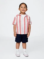 Baby & Toddler Linen-Cotton Cabana Outfit Set
