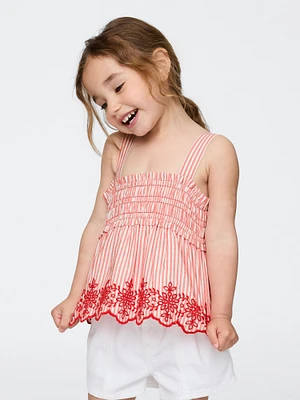 Baby & Toddler Smocked Eyelet Top