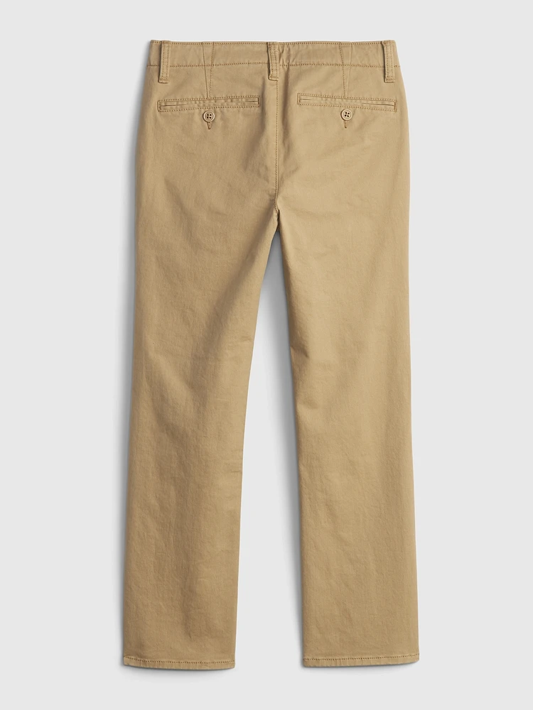 Kids Uniform Straight-Fit Stretch Khakis