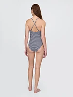 Square-Neck One-Piece Swimsuit