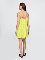 Cotton Gauze Embroidered Swing Dress