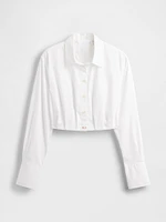 GapStudio Poplin Cropped Shirt
