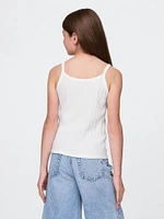 Kids Pointelle Rib Cami
