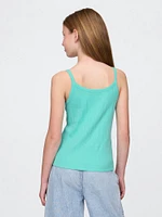 Kids Pointelle Rib Cami