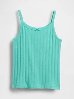 Kids Pointelle Rib Cami