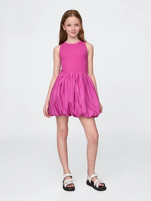 Kids Mixed Media Bubble Dress