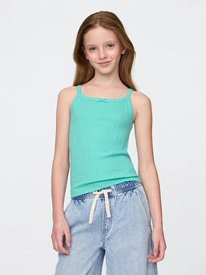 Kids Pointelle Rib Cami