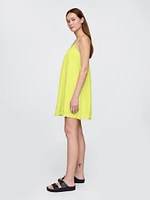 Cotton Gauze Embroidered Swing Dress