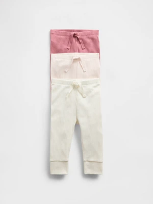 Baby First Favorites TinyRib Leggings (3-Pack)