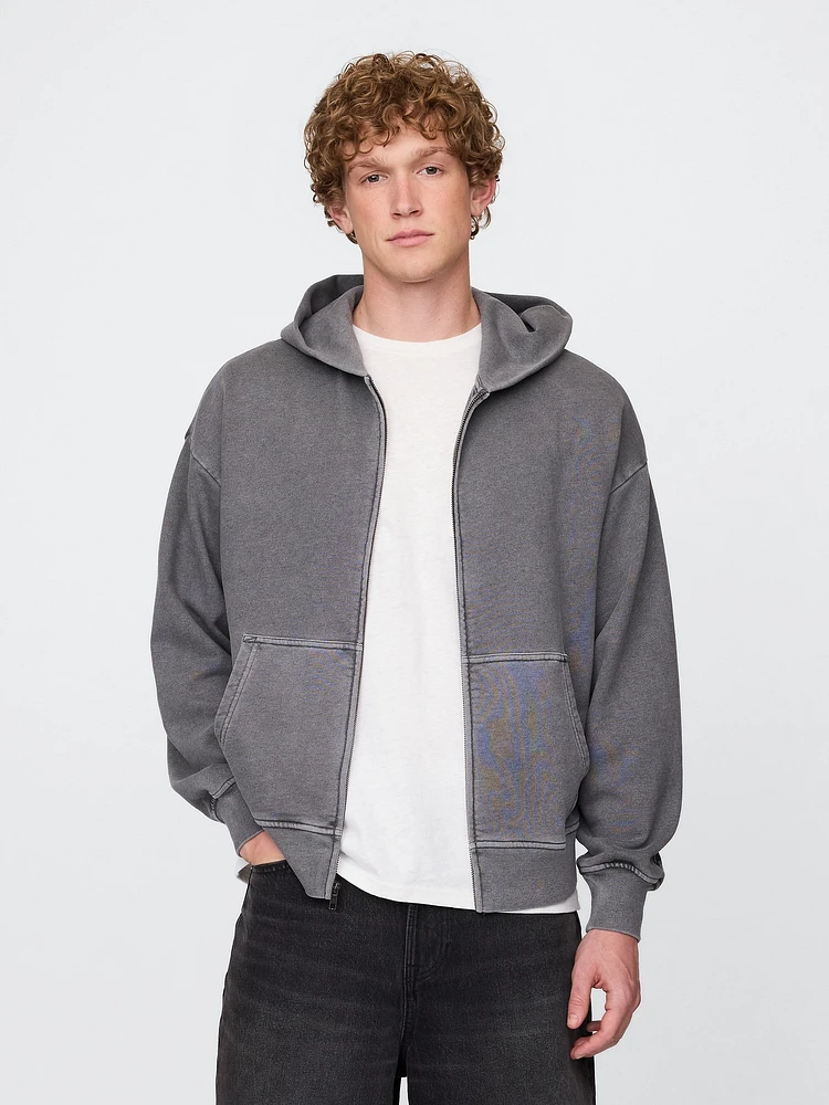 Heavyweight Oversized Zip Hoodie