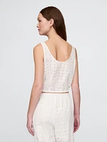Cinched-Hem Cropped Top