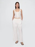 Cinched-Hem Cropped Top