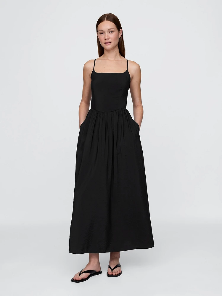 Drop-Waist Maxi Dress