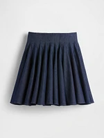 GapStudio Pleated Denim Mini Skirt
