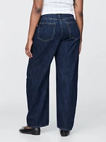 Curvy High Rise Barrel Jeans