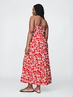 Tie-Back Maxi Slip Dress