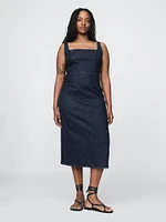 Denim Bodycon Midi Dress