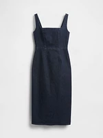 Denim Bodycon Midi Dress