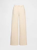 High Rise Stride Wide-Leg Cargo Jeans