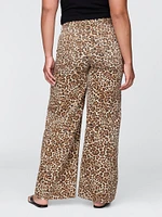 Mid Rise Cargo Baggy Jeans