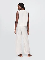 Eyelet Hem PJ Pants
