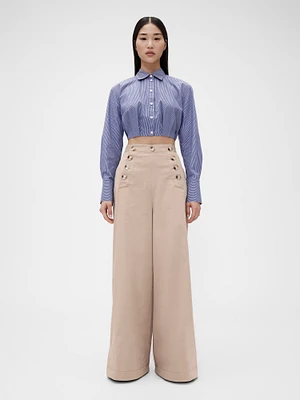 GapStudio High Rise Twill Sailor Pants