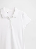 Kids Uniform Drop-Waist Polo Dress