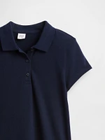 Kids Uniform Drop-Waist Polo Dress