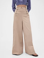GapStudio High Rise Twill Sailor Pants