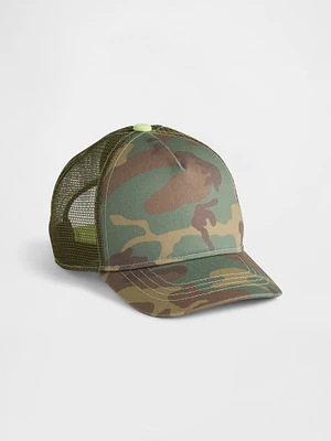 Kids Camo Trucker Hat
