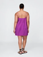 Cotton Gauze Embroidered Swing Dress