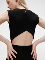GapStudio Jersey Cut-Out Midi Dress