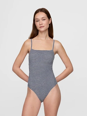 Square-Neck One-Piece Swimsuit