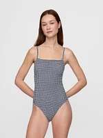 Square-Neck One-Piece Swimsuit