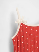 Baby & Toddler Pointelle Rib Bow Cami