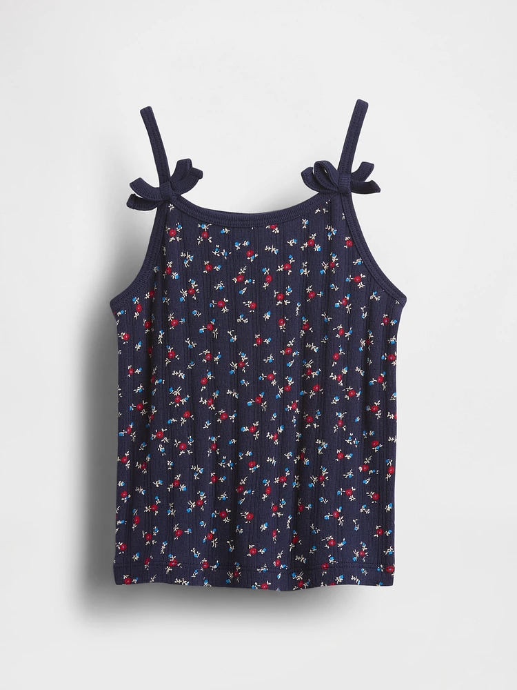 Baby & Toddler Pointelle Rib Bow Cami