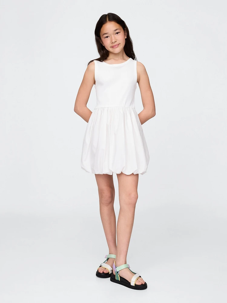 Kids Mixed Media Bubble Dress