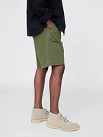 Pleated Khaki Shorts
