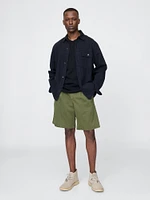 Pleated Khaki Shorts