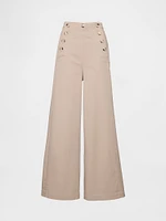 GapStudio High Rise Twill Sailor Pants