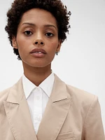 GapStudio Twill Double-Breasted Tailored Blazer