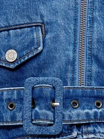 GapStudio Cropped Denim Moto Jacket
