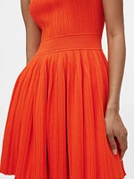 GapStudio Rib Pleated Mini Dress