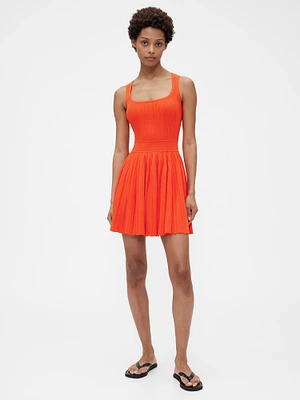 GapStudio Rib Pleated Mini Dress