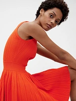 GapStudio Rib Pleated Mini Dress